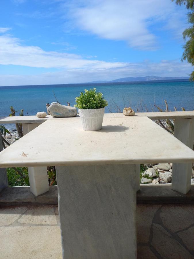 "Sea Front" Rose'S House Villa Kardhiani Bagian luar foto